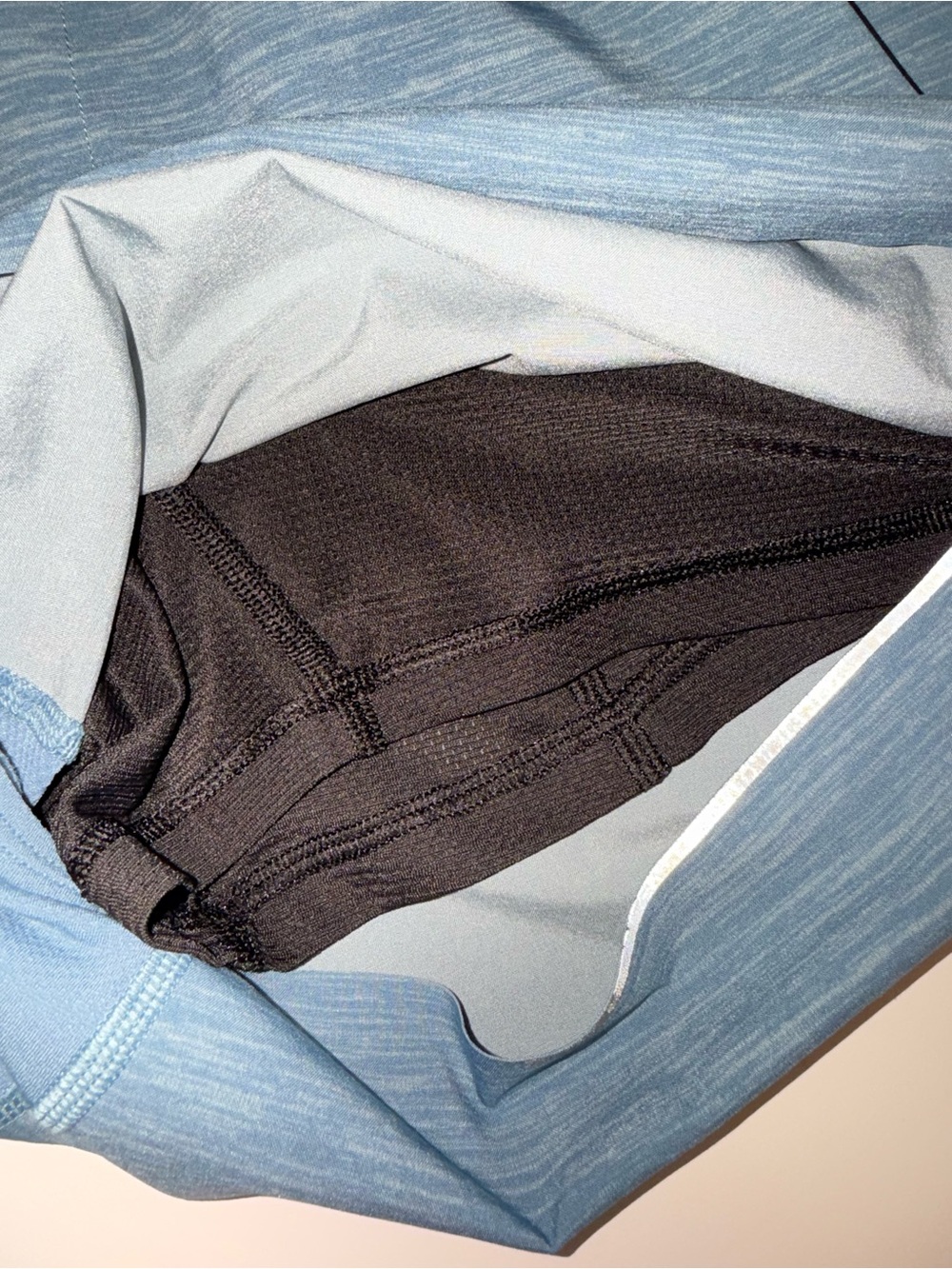 Lululemon Surge Short *Liner 6" Heather Allover Blue Cast Utility Blue Med - Picture 9 of 11
